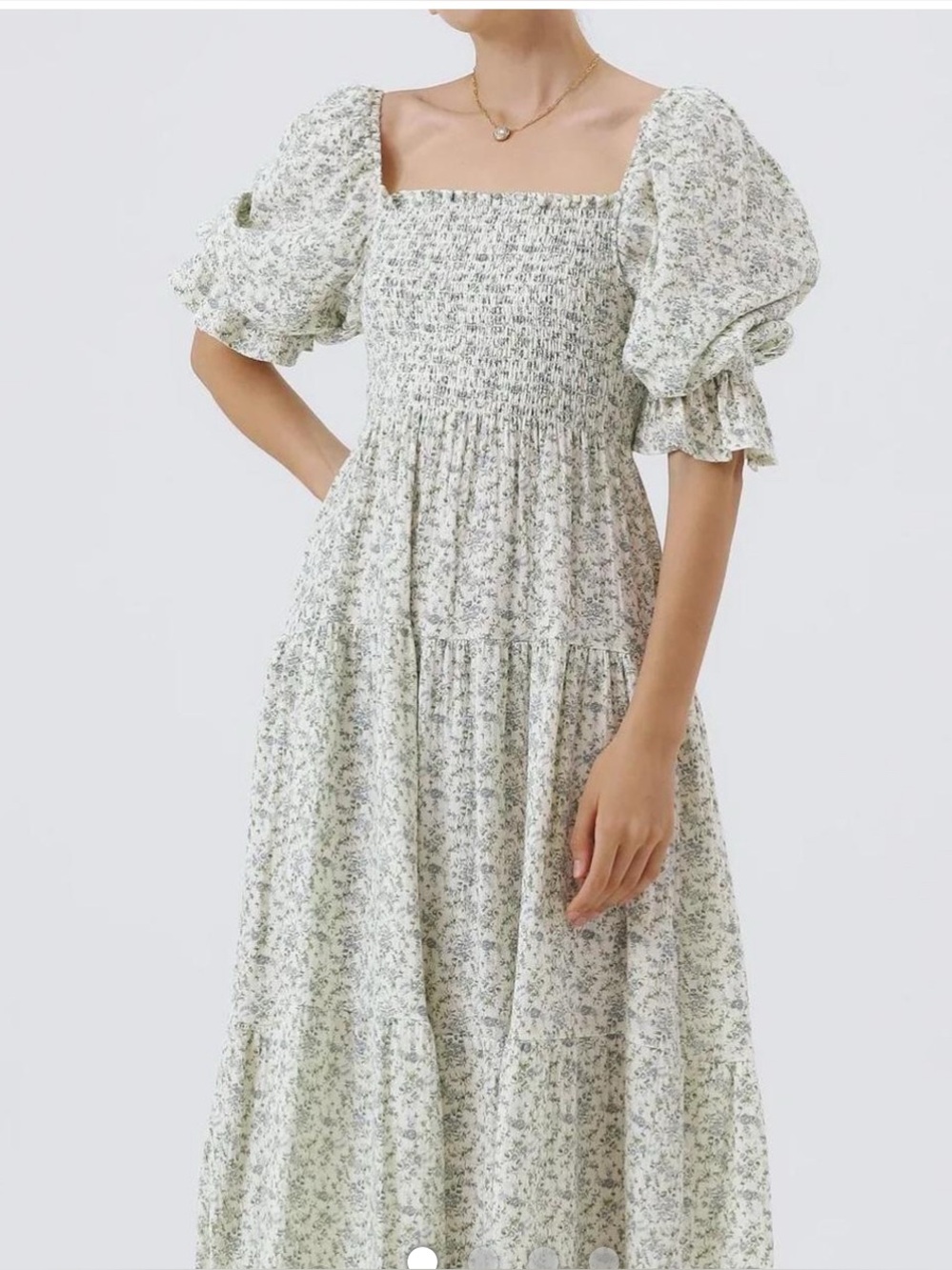 NWT NOTHING FITS BUT FLORAL PEASANT AOI DRESS